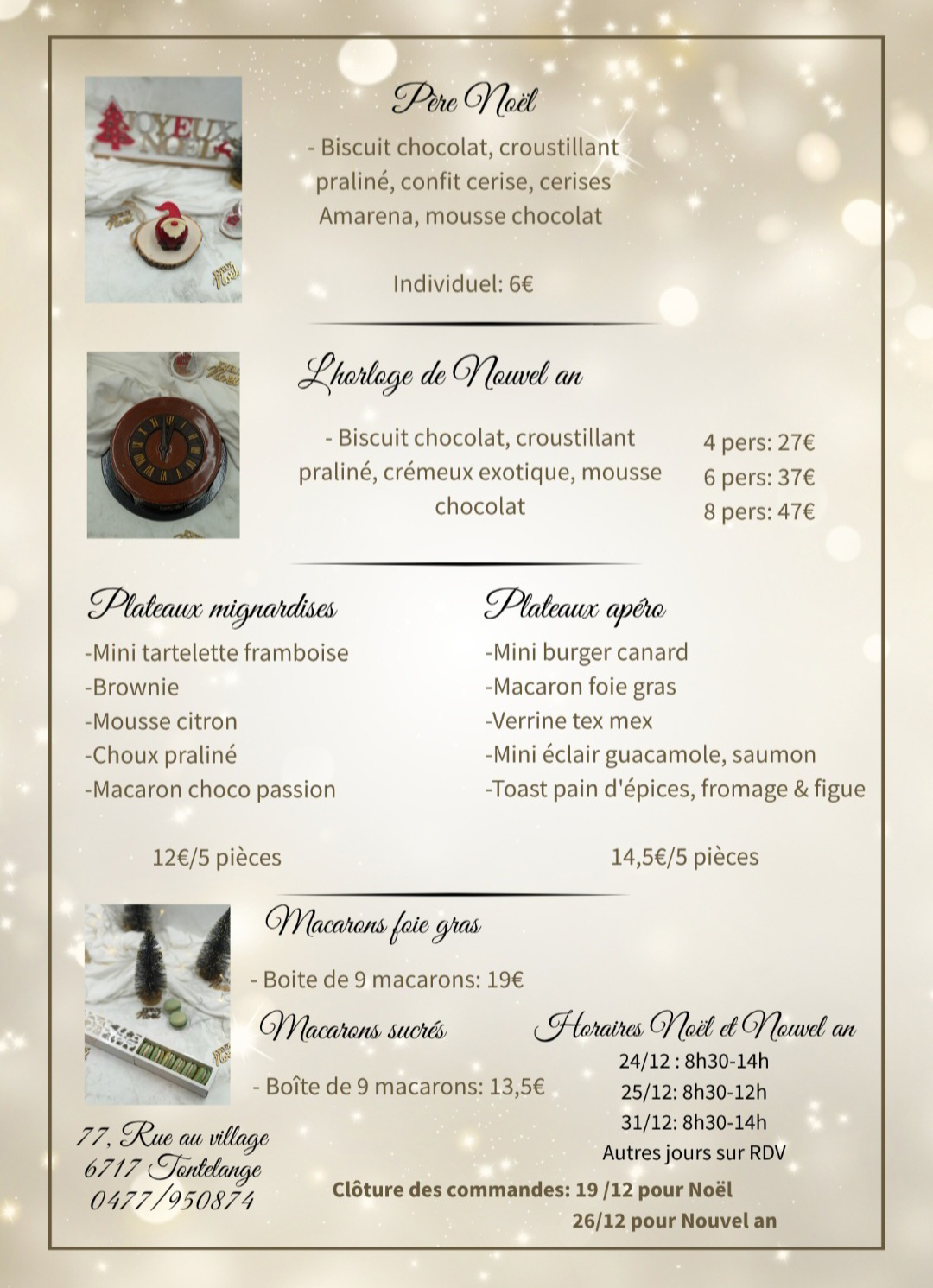 Menu de fin d'année — suite